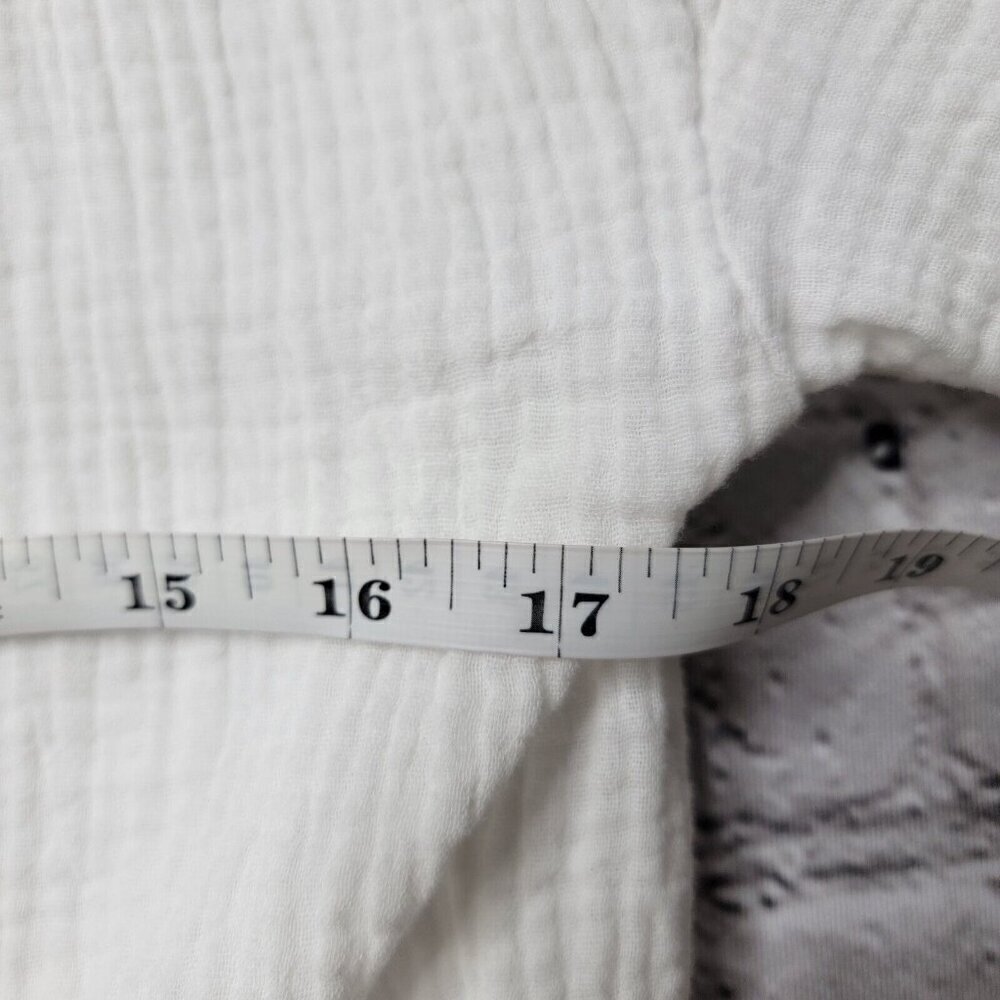 Bishop‎ Young White Gauze Short Sleeve Belted Romper Size S - Picture 9 of 10